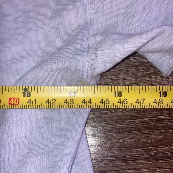 Womens XXS Rag & Bone Lavender Crop Top Burnout Pocket Tee - Picture 4 of 9